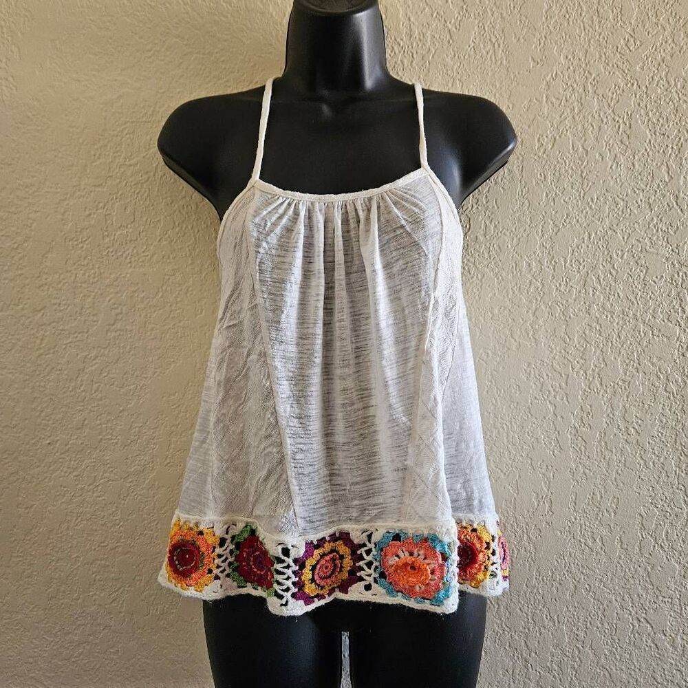 Sloane Rouge Crochet Accented Tank Top